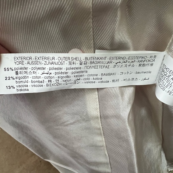 Zara Elegant Red Textured Double-Breasted Women's Blazer Size L - Picture 7 of 7